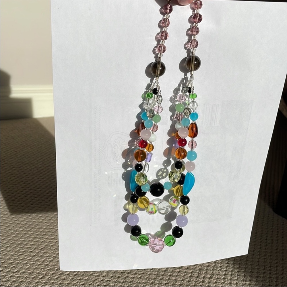 Anthropologie glass bead Necklace